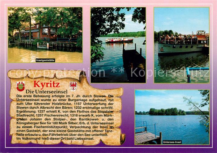 Kyritz Brandenburg Inselgaststaette Bootspartien Untersee Insel