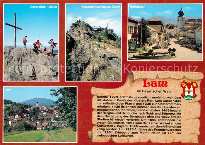 Lam Oberpfalz Ossergipfel Osserschutzhaus Marktplatz Lam
