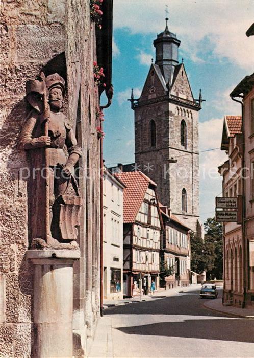 Herborn Hessen Stechbahn mit Roland und St Kilian