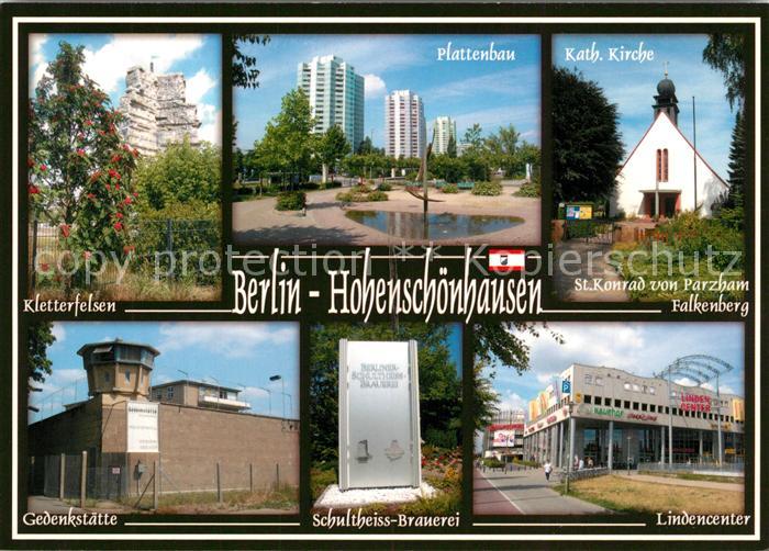 Hohenschoenhausen Kletterfelsen Plattenbau Kath Kirche St Konrad von Parzham Fal