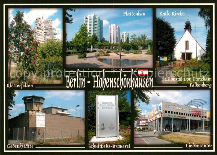 Hohenschoenhausen Kletterfelsen Plattenbau Kath Kirche Gedenkstaette Schultheis