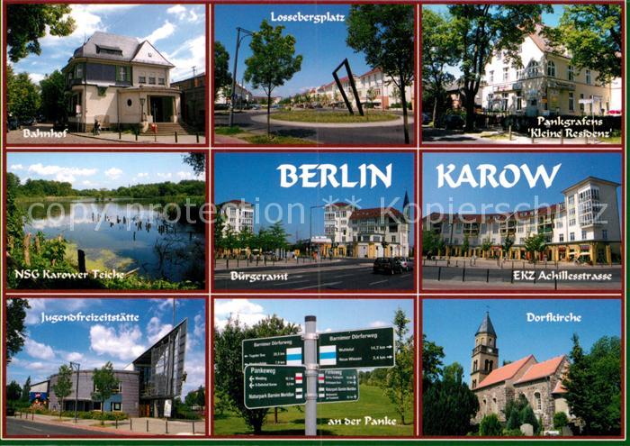 Karow Berlin Bahnhof Lossebergplatz Pankgrafens Kleine Residenz Karower Teiche B