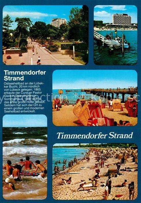 Timmendorfer Strand Strandstrasse Hotel Seebruecke Brandung Strandpartie