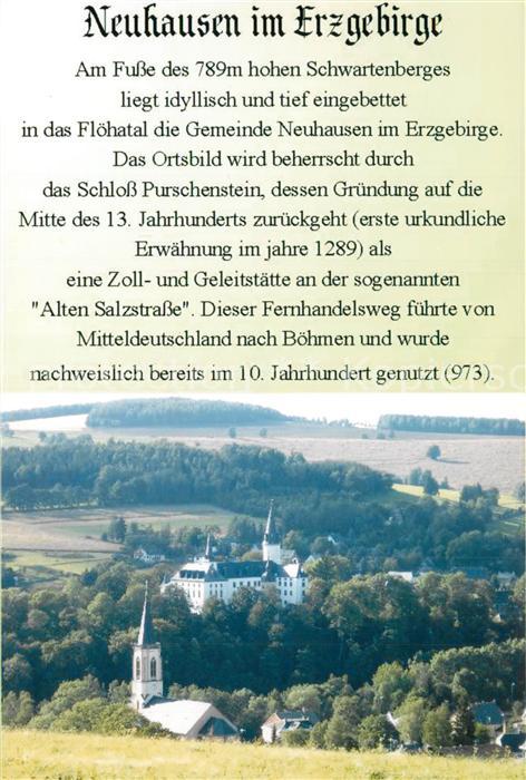 Neuhausen Erzgebirge Schloss Purschenstein Panorama