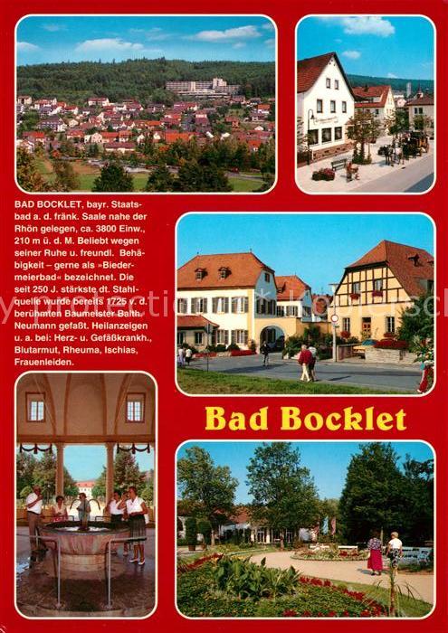 Bad Bocklet Panorama Teilansichten Trinkbrunnen Kurpark