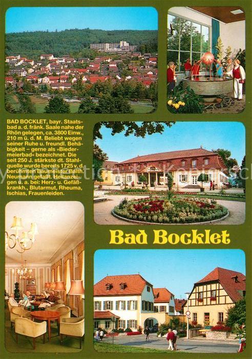 Bad Bocklet Panorama Trinkbrunnen Kurhaus Restaurant