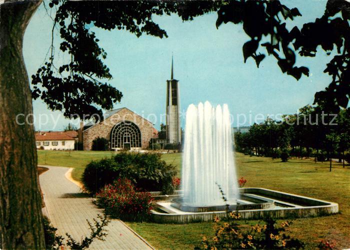 Bad Soden Taunus Neuer Kurpark Brunnen Kirche
