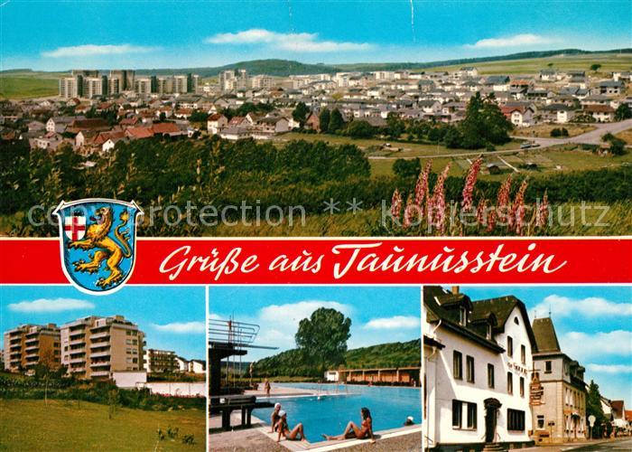 Taunusstein Freibad Neubauten-Wohnbloecke