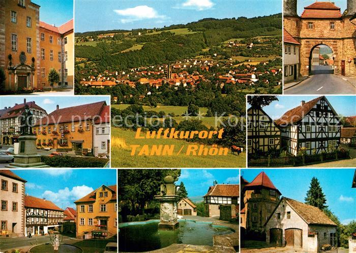 Tann Rhoen Schloss Brunnen Stadttor Marktplatz Museumsdorf