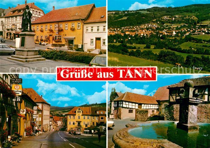 Tann Rhoen Denkmal Schloss-Brunnen Marktplatz