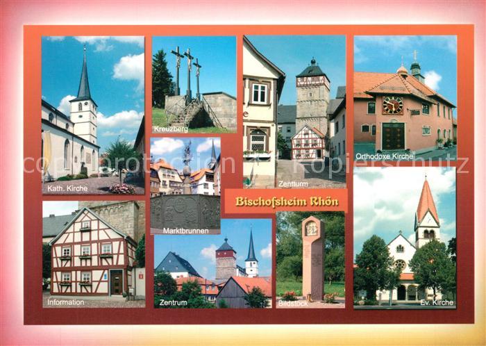 Bischofsheim Rhoen Kreuzberg Kirchen Fachwerk