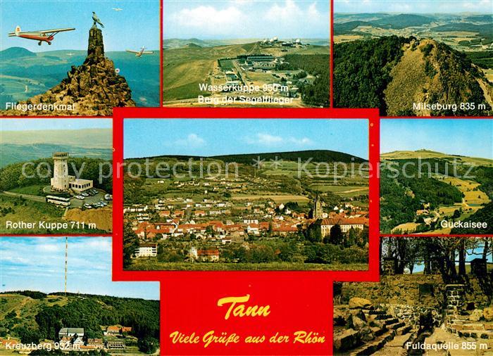 Tann Rhoen Fliegerdenkmal Wasserkuppe Milseburg Fuldaquelle Guckaisee Kreuzberg