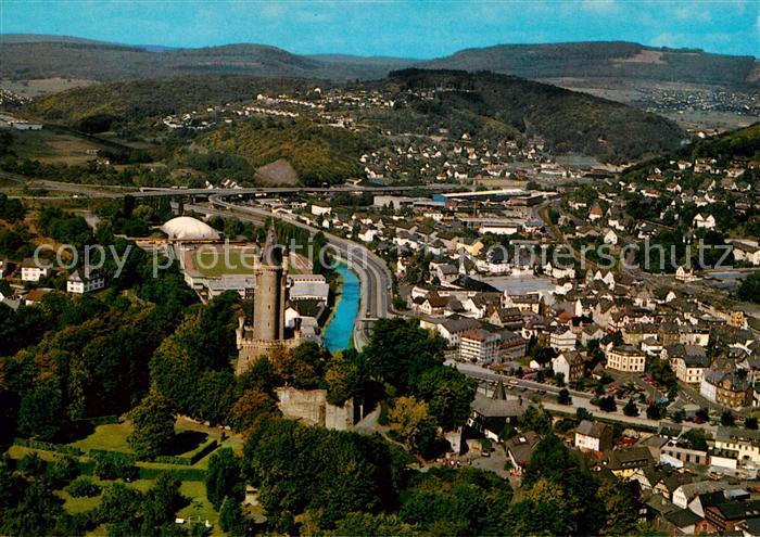 Dillenburg Fliegeraufnahme Oranienstadt Wilhelmsturm