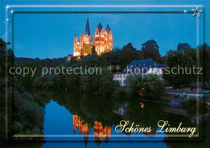 Limburg Lahn Lahnpartie mit Dom