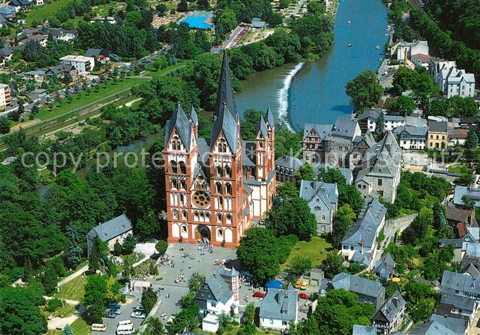 Limburg Lahn Fliegeraufnahme Lahnpartie mit Dom