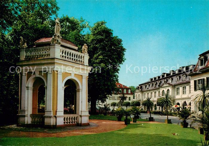 Hanau Main Wilhelmsbad Kurhaus mit Brunnen