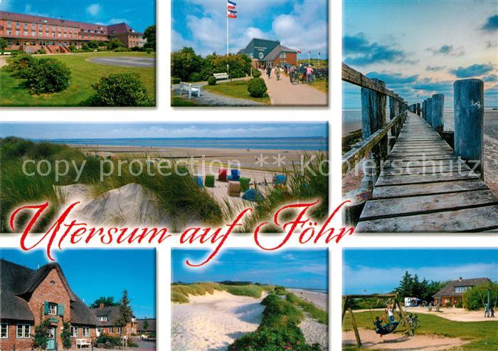 Utersum Duenen Seebruecke Strand