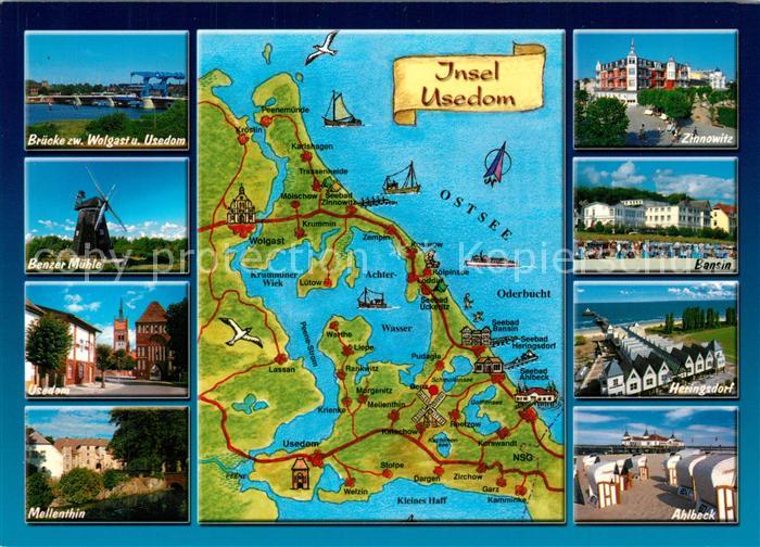 Wolgast Mecklenburg-Vorpommern Bruecke Zinnowitz Bansin Heringsdorf Ahlbeck Mell