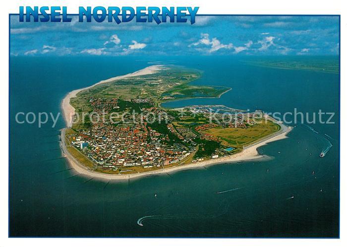 Norderney Nordseebad Fliegeraufnahme ganze Insel