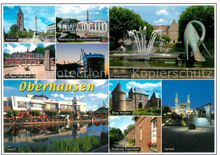 Oberhausen Altmark Industriemuseum Friedensplatz Gasometer Schloss-Oberhausen Si