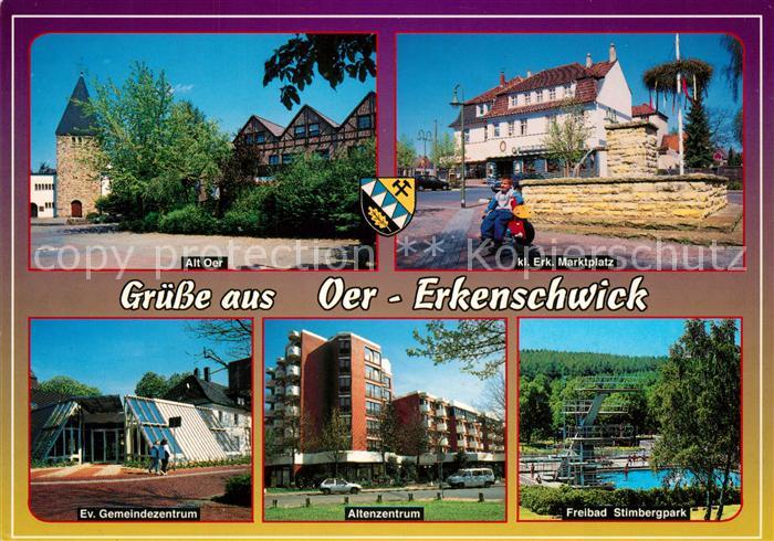 Oer-Erkenschwick Alt-Oer Marktplatz Gemeindezentrum Freibad-Stimbergpark