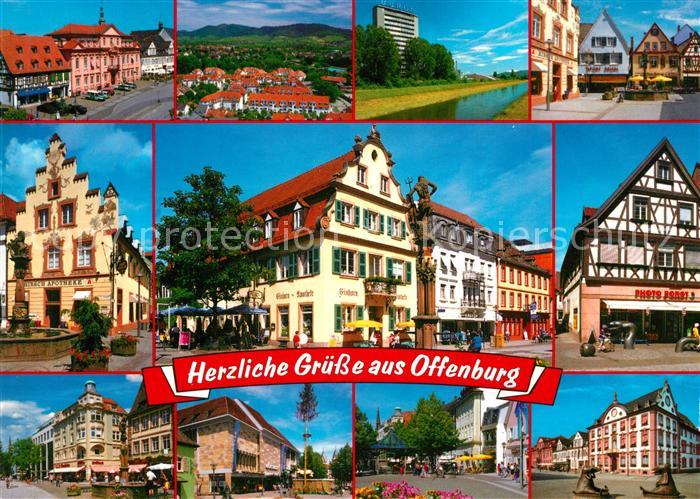 Offenburg Fliegeraufnahme Fachwerk