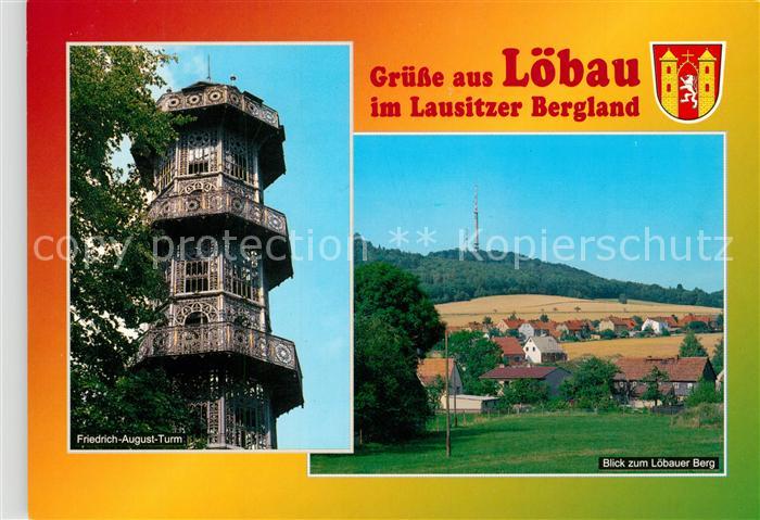Loebau Sachsen Friedrich August-Turm Loebauer-Berg