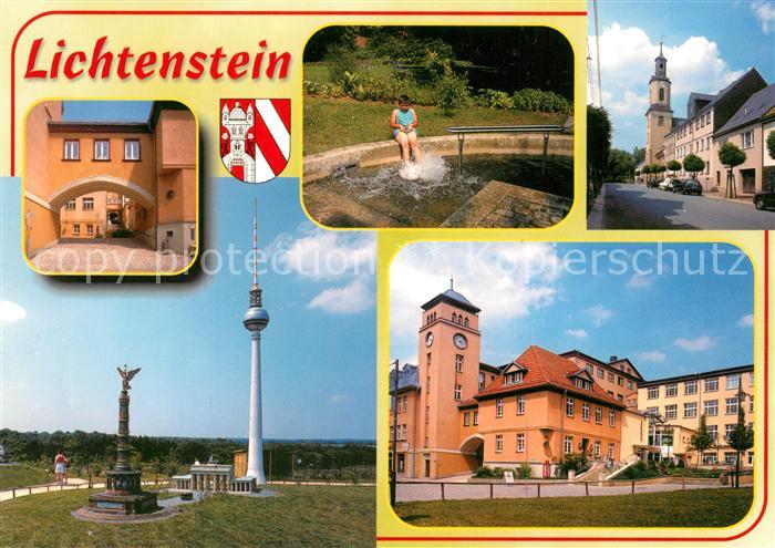 Lichtenstein Sachsen Portikus Wassertretbecken Stadtpark Poststrasse Schauanlage