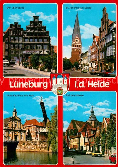 Lueneburg Schuettling St. Johann am Sande altes Kaufhaus mit Kran Auf dem Meere