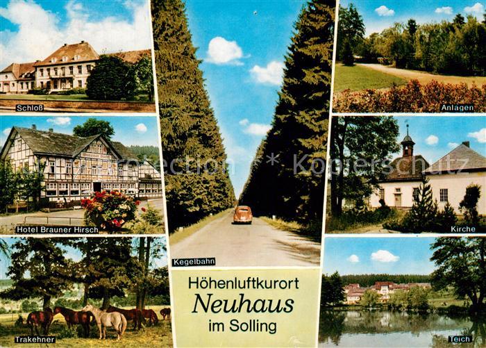 Neuhaus Solling Schloss Kegelbahn Anlagen Trakener-Pferde Hotel-Brauner-Hirsch