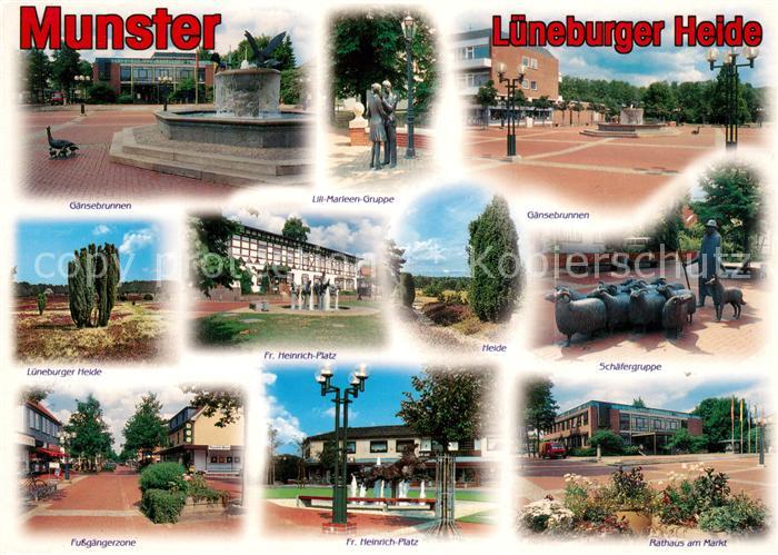 Munster oertze Lueneburger-Heide Gaensebrunnen Lilli Marleen-Gruppe Schaefergrup