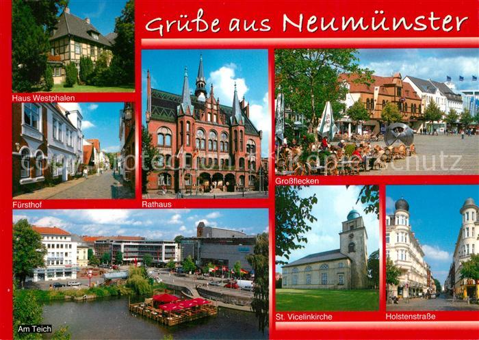 Neumuenster Schleswig-Holstein Haus-Westphalen Grossflecken Teich Holstenstrasse