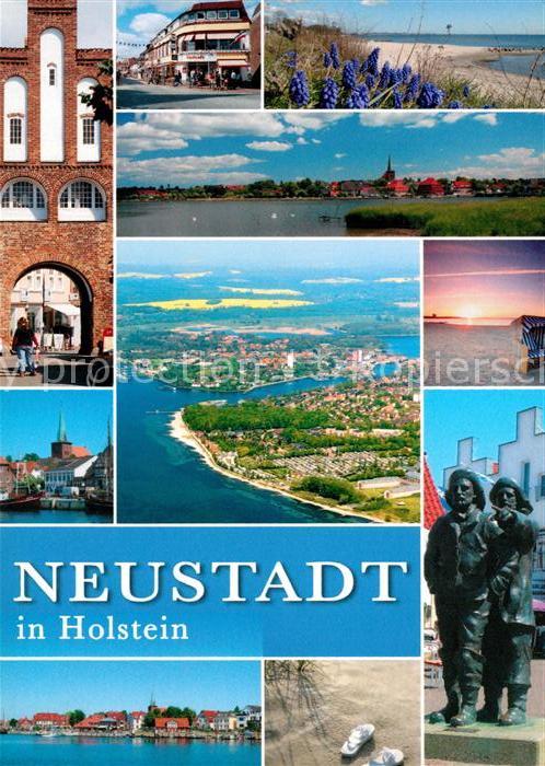 Neustadt Holstein Fliegeraufnahme Stadttor Strand Denkmal