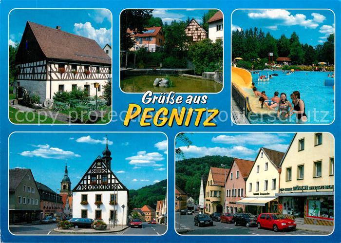 Pegnitz Muehle Schwimmbad Rathausplatz Strassenpartie