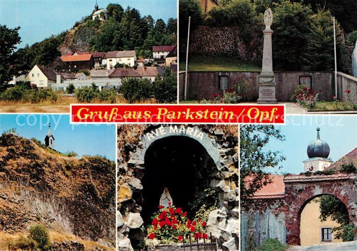 Parkstein Panorama Saeule Kapelle Grotte Eingangstor
