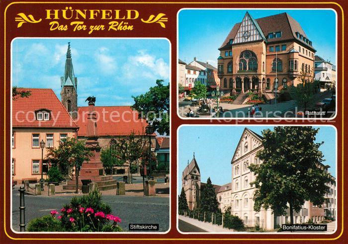 Huenfeld Stiftskirche Rathaus Bonifatius Kloster