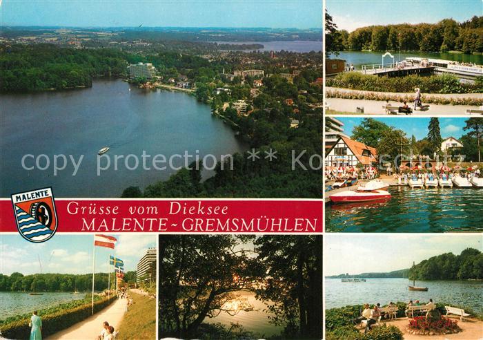 Malente-Gremsmuehlen Naturpark Holsteinische Schweiz Dieksee Kellersee Fliegerau