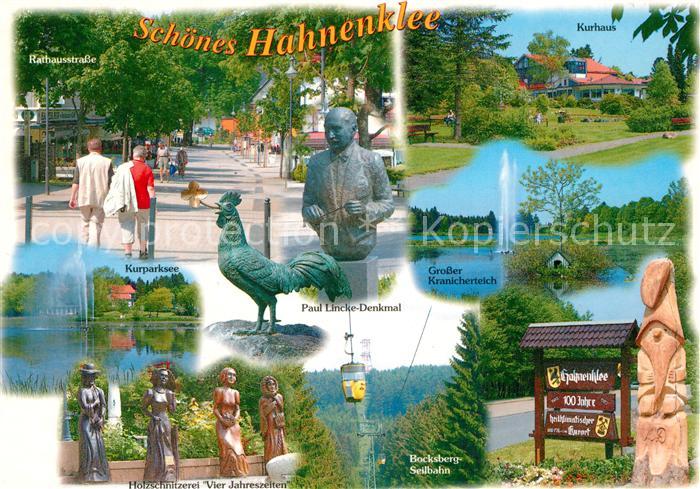 Hahnenklee-Bockswiese Harz Rathausstrasse Kurhaus Kranichenteich Kurparksee Paul