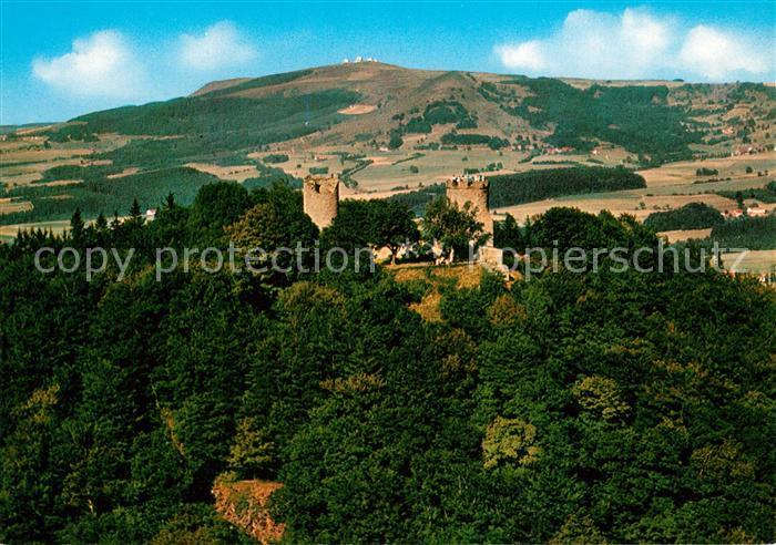 Ebersburg mit Wasserkuppe Fliegeraufnahme