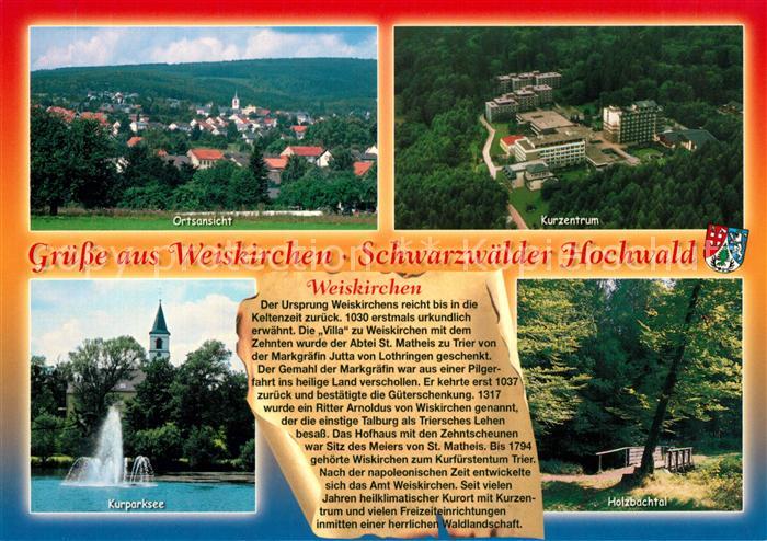Weiskirchen Saar Gesamtansicht Kurparksee Holzbachtal Natur Kurzentrum Fliegerau