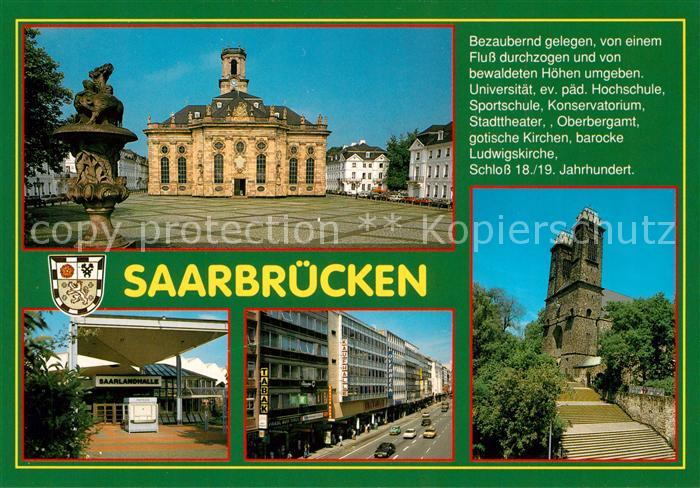 SAARBRueCKEN Saarland Ludwigskirche Saarlandhalle Innenstadt Kirche