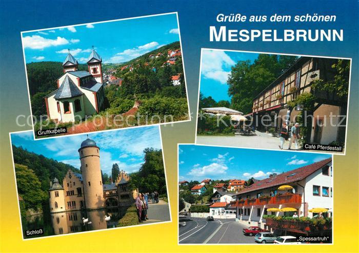 Mespelbrunn Gruftkapelle Schloss Cafe Pferdestall Gaststaette Spessartruh