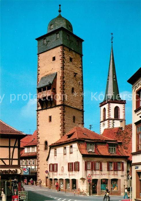 Lohr Main Bayersturm Kirchturm