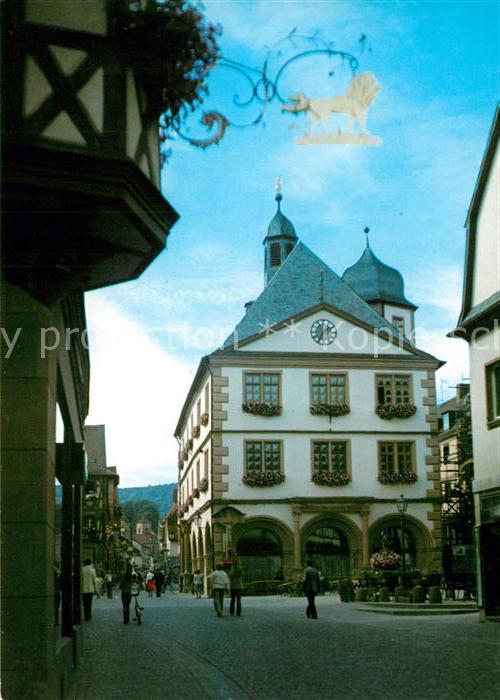 Lohr Main Haupstrasse Fussgaengerzone Rathaus
