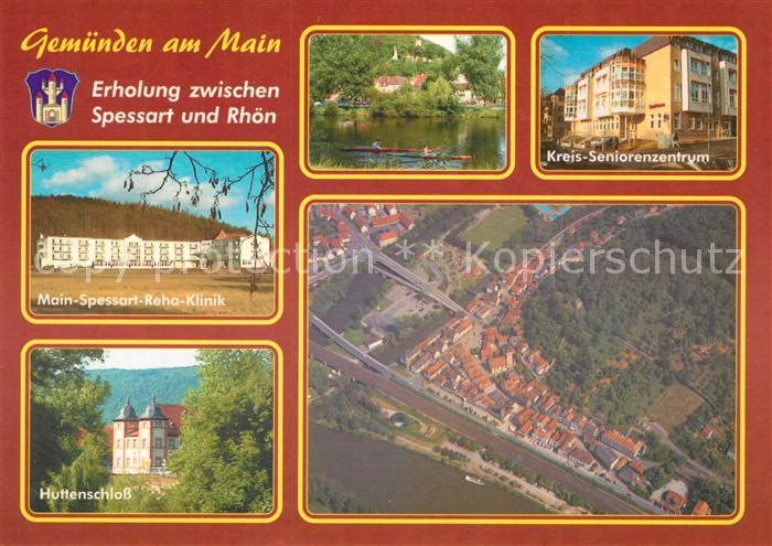 Gemuenden Main Main Spessart Reha Klinik Huttenschloss Kanufahren Seniorenzentru