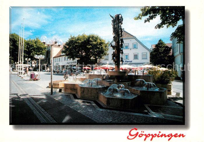 Goeppingen Innenstadt Brunnen Wasserspiele