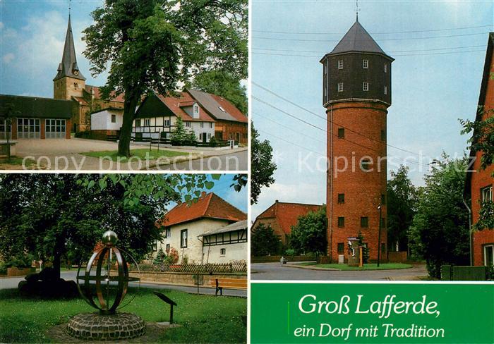 Gross-Lafferde Wasserturm Platz Kirche Denkmal
