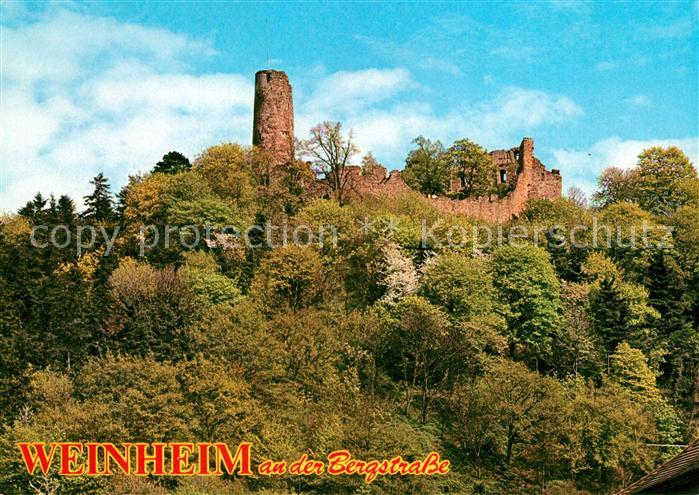 Weinheim Bergstrasse Burgruine Windeck