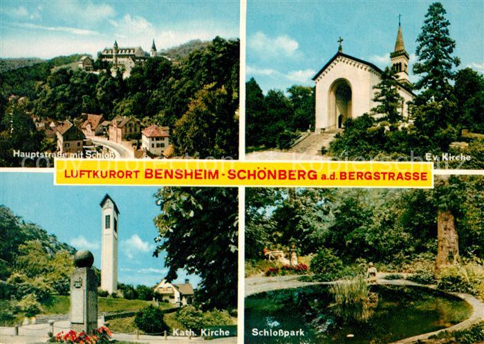 Schoenberg Bensheim Schloss Kirche Schlosspark