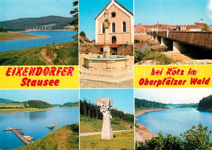 Roetz Oberpfalz Eixendorfer Stausee Brunnen Bruecke